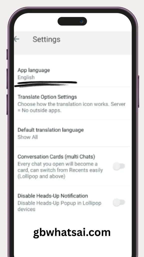 app language