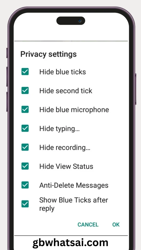 privacy setting in gb whatsapp (1)