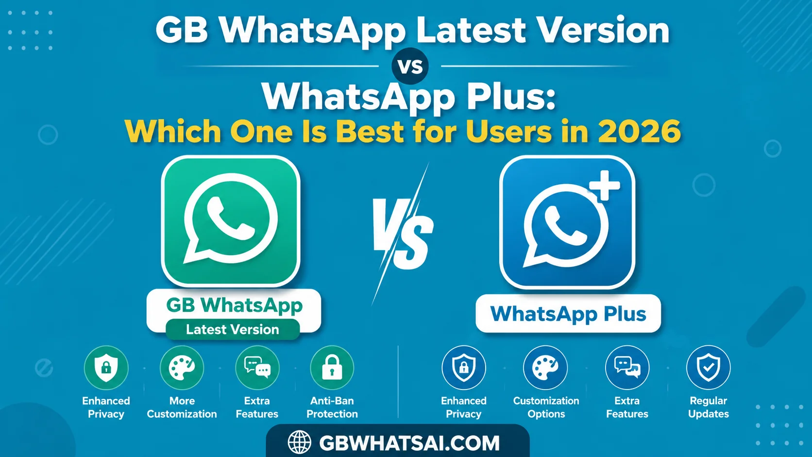 GB WhatsApp Latest Version vs WhatsApp Plus: