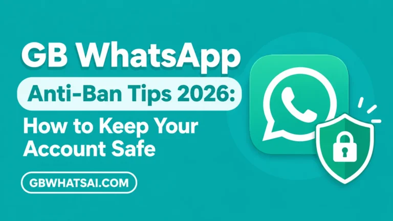 GB WhatsApp Anti-Ban Tips 2026 How to Keep Your Account Safe