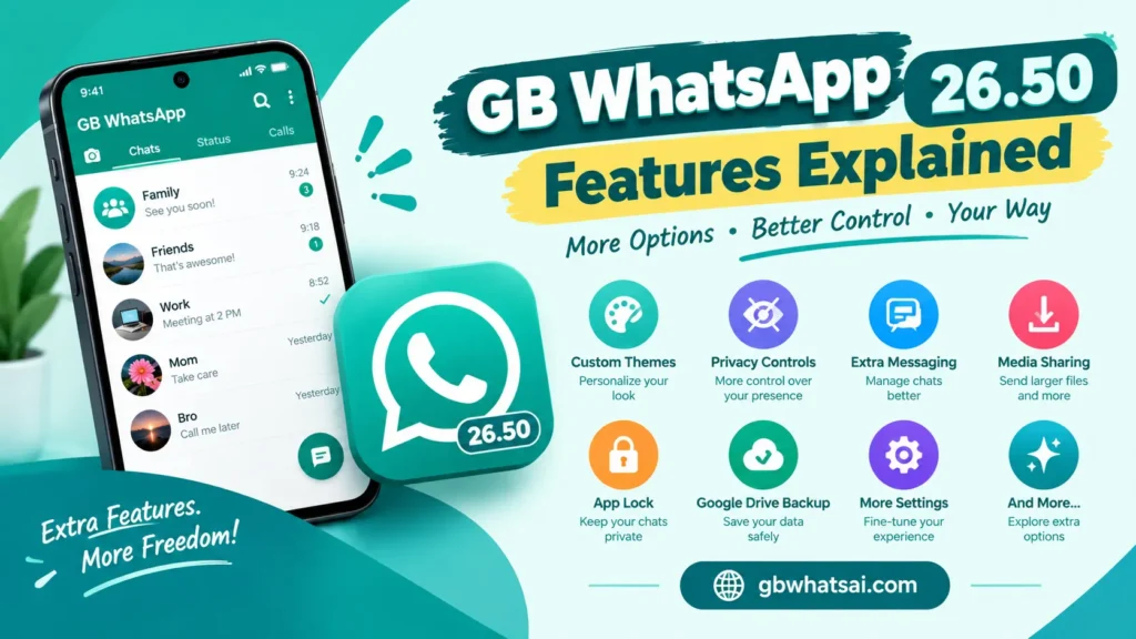 GB WhatsApp 26.50 Features Explained