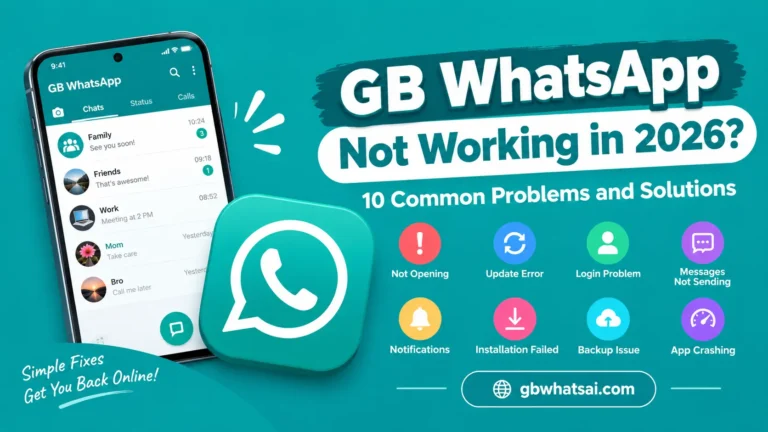 GB WhatsApp Not Working in 2026 10 Fixes