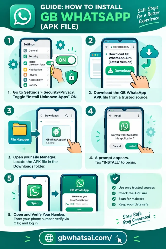 How to Install GB WhatsApp APK on Android