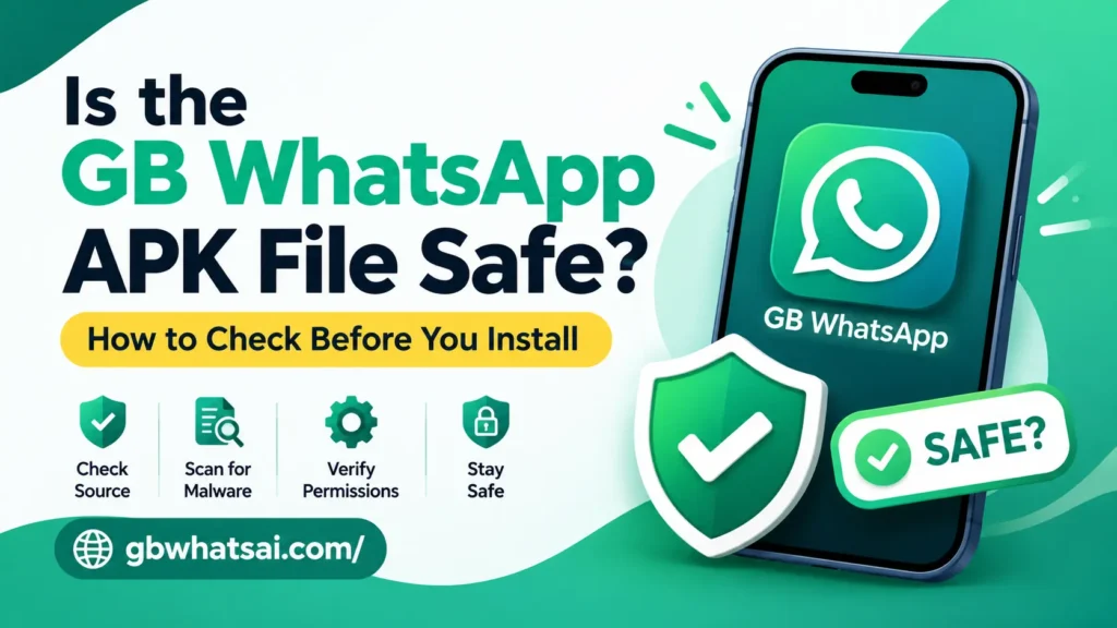Is the GB WhatsApp APK File Safe How to Check Before You Install